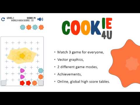 Cookie 4U - sweet puzzle game Video