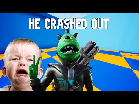Spamming Crashout Kid with Minigun 🤣 (hilarious reaction)