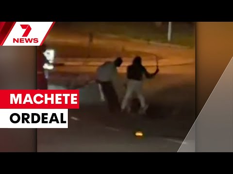 Good Samaritans step in to end vicious machete attack on busy street in Pakenham | 7NEWS