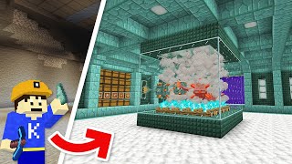 【マイクラ】大容量仕分け機付き！ガーディアントラップを超カッコよく建築してみた！🐡✨ Part19【洞窟開拓クラフト】