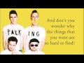 WALK THE MOON - Sidekick (Lyrics)