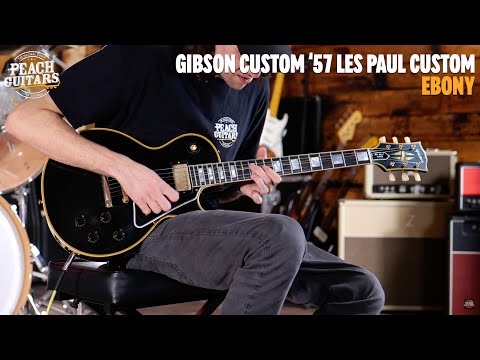 2021 Gibson Custom Shop Historic '57 Les Paul Custom Black Beauty Reissue - Ebony VOS | USA Vintage Long Neck Tenon No Weight Relief 4.18kg | CoA OHSC image 26