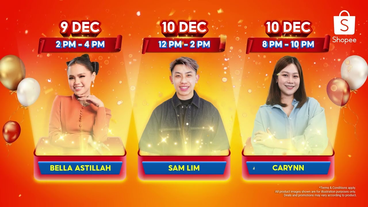 Shopee Live Birthday Bash with Superstars!