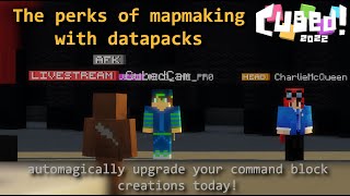 The Perks of Mapmaking with Datapacks! Panel @ Cubed! 2022