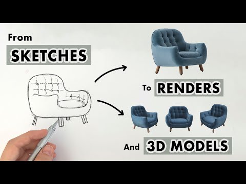 Transform your SKETCHES into RENDERS and 3D MODELS in seconds - Vizcom AI Review and Tutorial