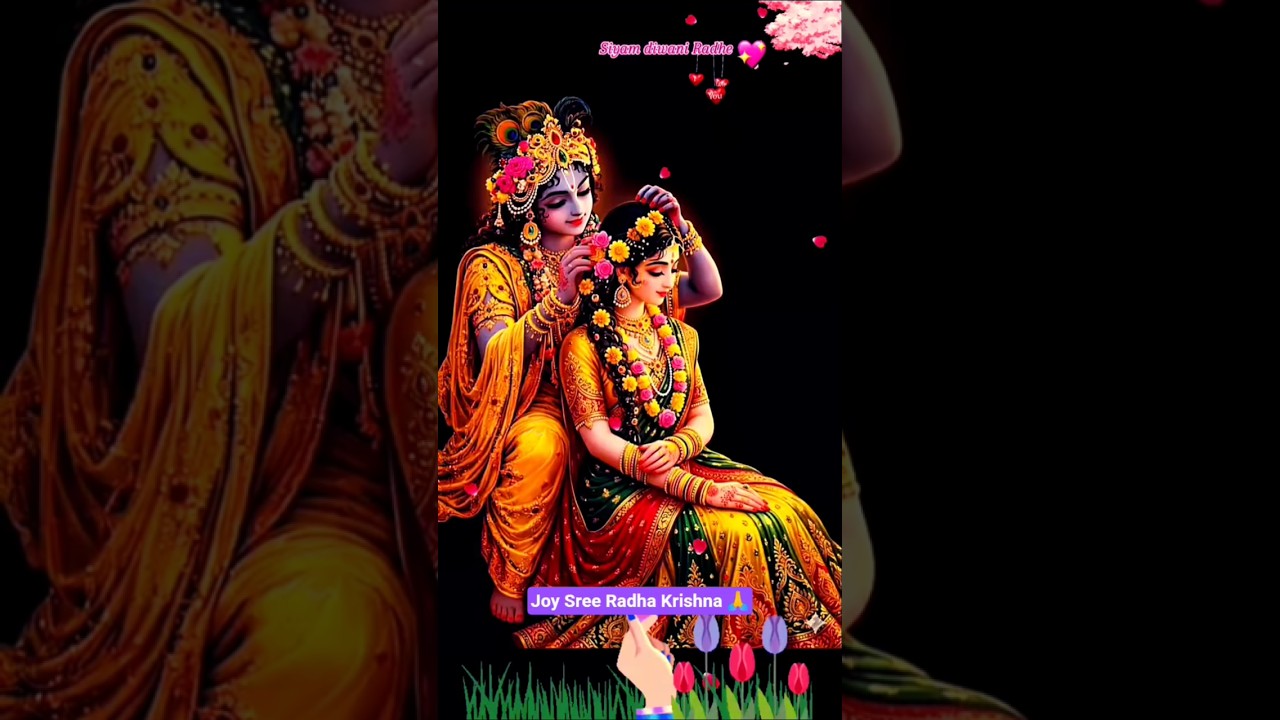 Joy Sree Radha Krishna 🙏🙏 #love #radheshyambhajan #radheshyam #trending #song #viralvideo #shors🥰💐🍁💐