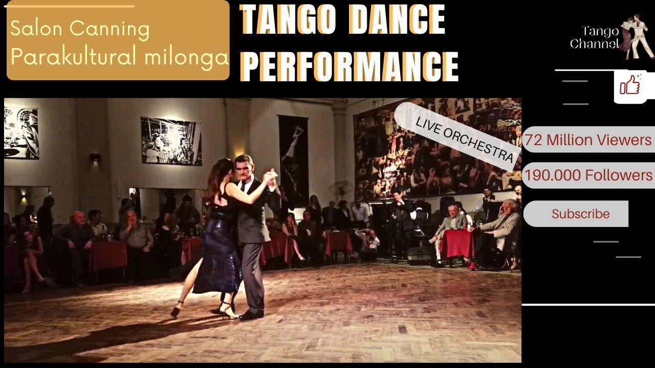 Video thumbnail for Live orchestra tango dance, Salón Canning. Valentina Garnier. Juan Amaya, Tanguarro orchestra