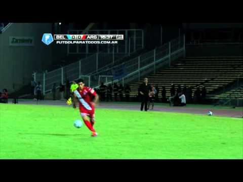 Penal atajado de Olave. Belgrano 0 - Argentinos 0. Fecha 10. Torneo Final 2014. Fútbol Para Todos