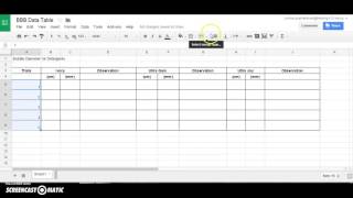 How to Make a Data Table in Google Sheets