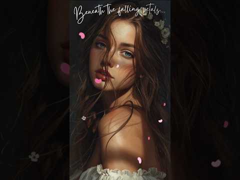 Beneath the falling petals | Romantic Bohemian beauty 🌸#nostalgic #artistic #bohemian #aesthetic