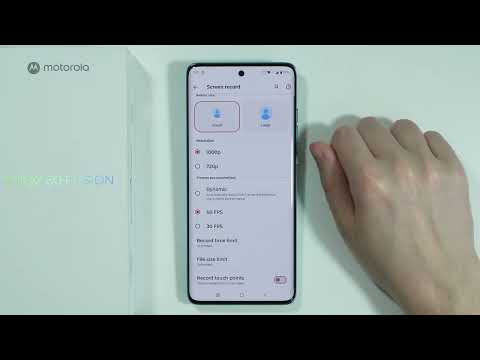 Motorola Edge 60 Fusion: How to Find Screen Recorder Settings