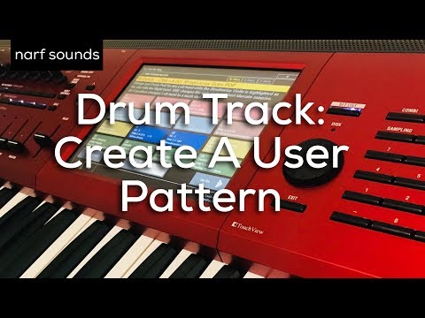 Korg Kronos Tutorial: Drum Track Create A User Pattern