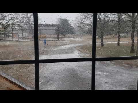 Caldwell, Texas Snow January 10, 2021