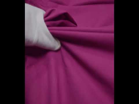 Plain Magenta Khadi Cotton 159 GSM Handwoven Fabric — video
