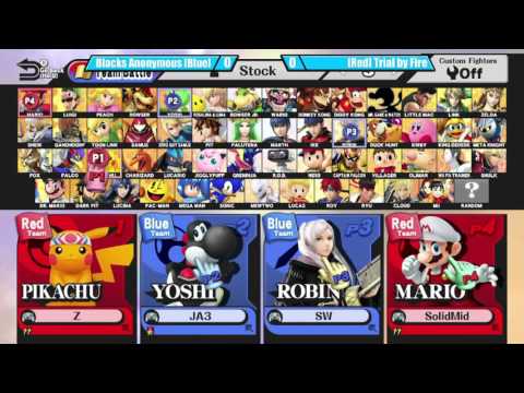 FD4 - JA3/Spearwing (Yoshi/Robin) vs SolidMid/Z (Mario,Pika) - Winner's Ro32