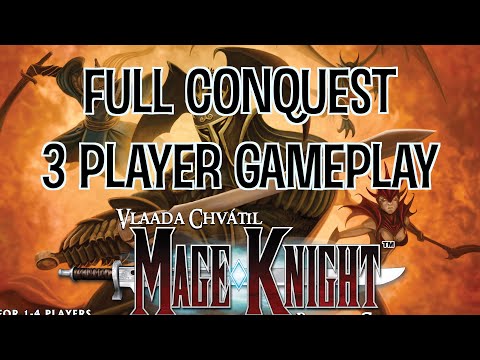 Mage Knight | 3 Player Gameplay | Full Conquest | Stream