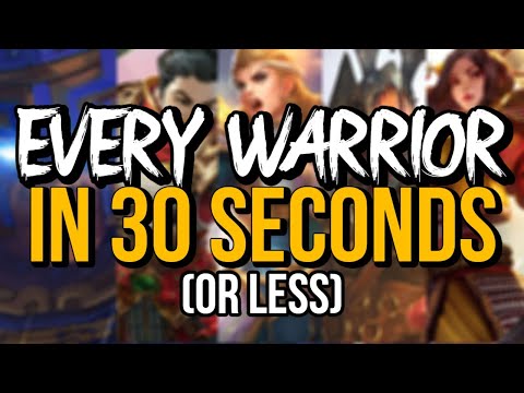 Every Warrior In SMITE Explained In 30 Seconds (Or Less)!