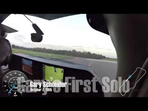 Gary Schneider's First Airplane Solo at Sporty's Academy