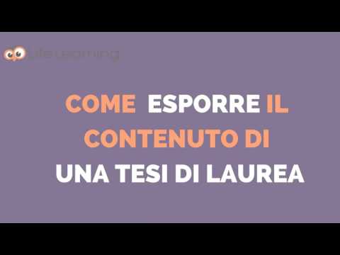 Come discutere la tesi di laurea