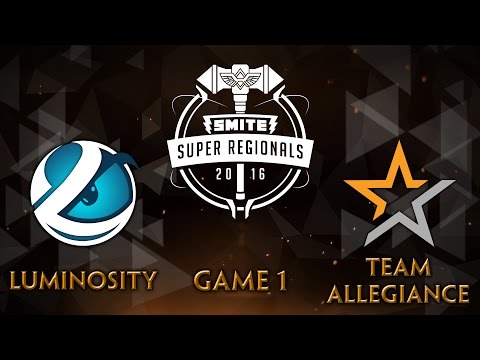SMITE Super Regionals Day 4 - Luminosity vs. Team Allegiance (Game 1)