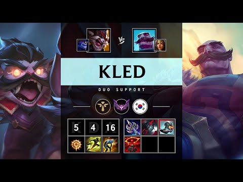 Kled Support vs Braum - KR Master Patch 25.16