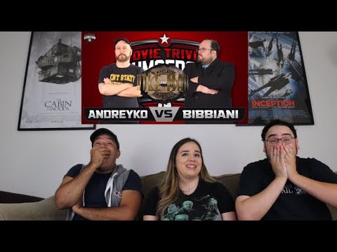 Andreyko VS Bibbiani REACTION w/ Chance Ellison - Movie Trivia Schmoedown TITLE MATCH