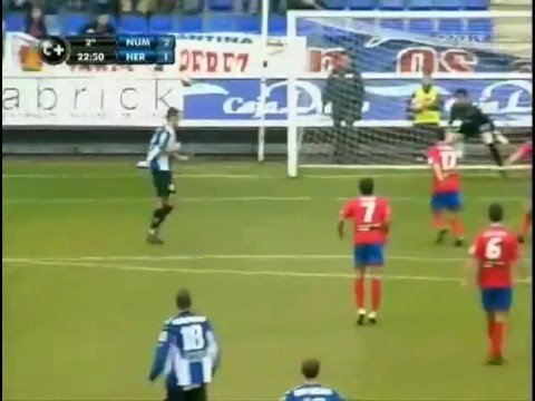 Numancia 2-1 Hércules Gol Julio Alvarez