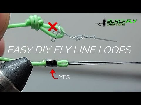 How To Make A Strong Micro Fly Line Loop! Easy Diy Fly Fishing Loop Thats NOT Welded by Black Fly