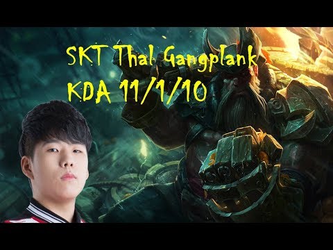 SKT Thal Gangplank vs Shen Top | Highlights  | Korea rank patch 8.5