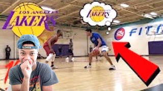 LONZO BALL, LAMELO BALL AND LIANGELO BALL PLAYING PICK UP! REACTION!