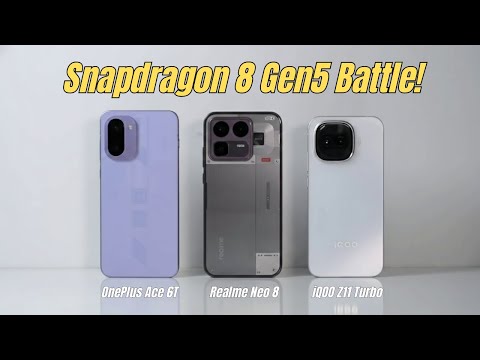 🔥 Snapdragon 8 Gen 5 Battle! Realme Neo 8 vs OnePlus Ace 6T vs iQOO Z11 Turbo 🔥| Price in UK