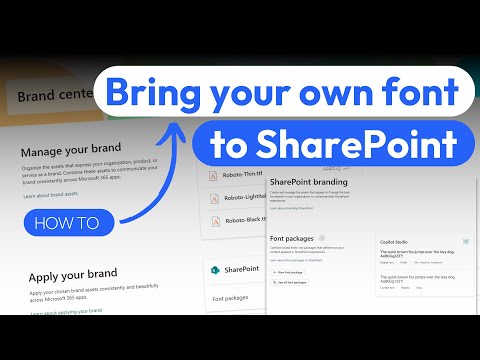 Maximize Your Brand Identity with SharePoint Font Packages