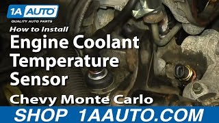 How to Replace Coolant Temperature Sensor 81-05 Chevy Monte Carlo