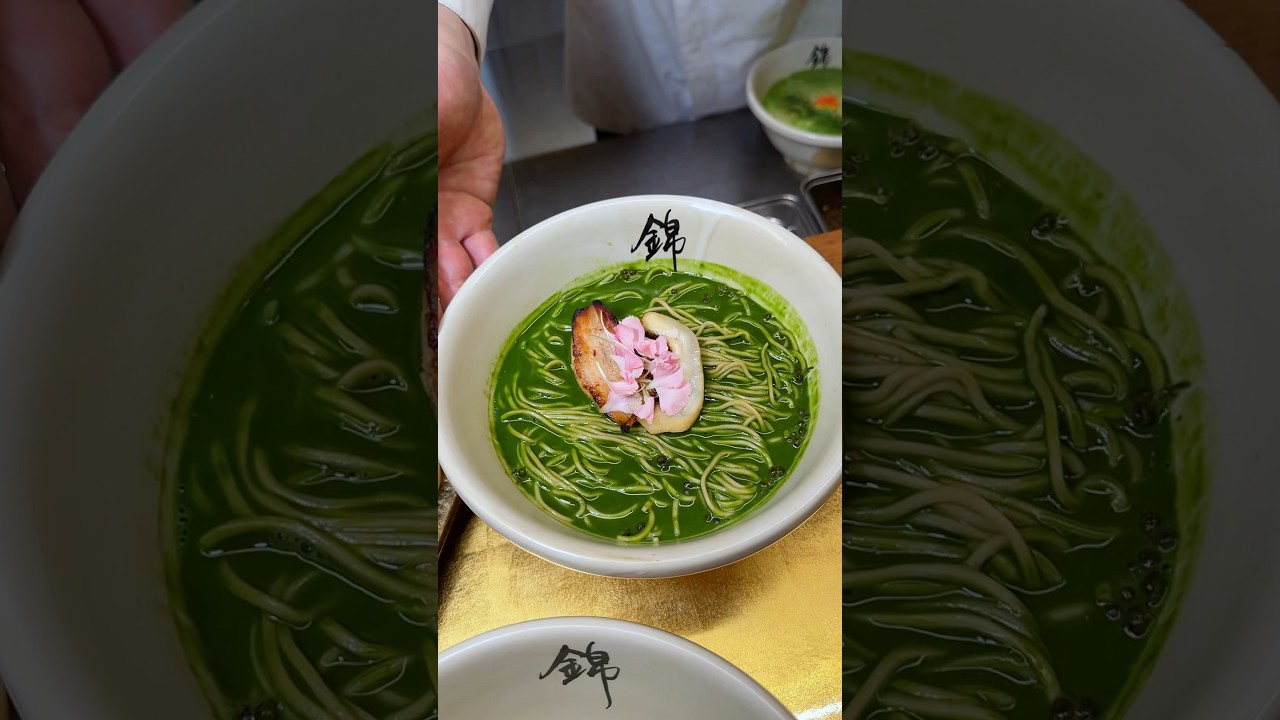 世界初⁉︎奇跡の抹茶ラーメン
