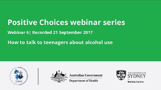 How to talk with teenagers about alcohol use