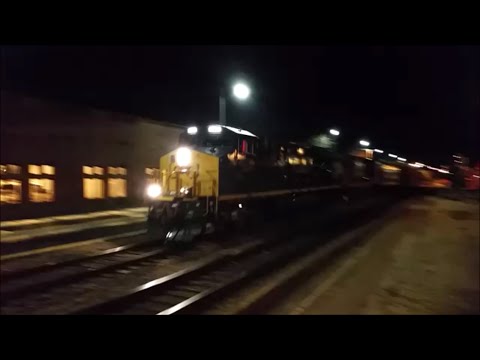 [CSX]3356 ET44AH  T4 & EXConrail C40-8 Leads Q438-01 In Fay NC & Killer Horn Tap & Stuck Ditch Light