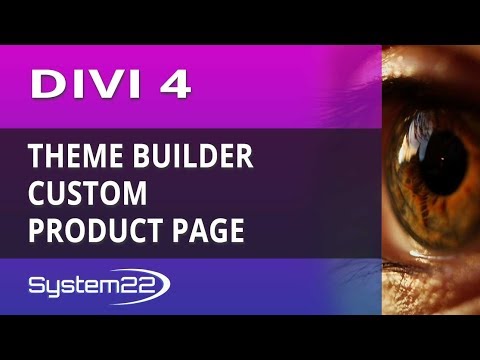 Divi 4 Theme Builder Custom Product Page Video