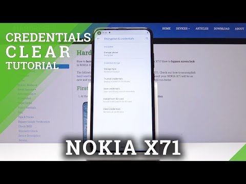 How to Clear Credentials in NOKIA X71 - Erase All Certificates