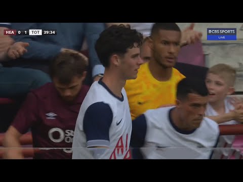 Archie Gray Tottenham DEBUT vs Hearts 2024/25 ⚪