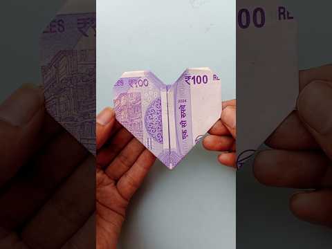 how to make a heart with note #diy #shorts