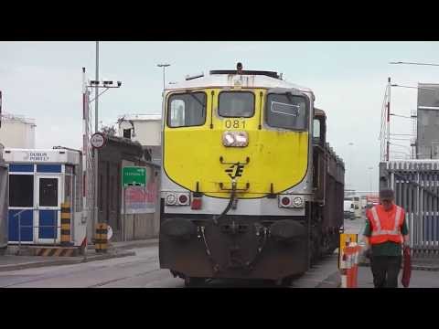 Irish Rail class 071 (081) + 4 Car Tara Mines - Alexandra Road, Dublin.