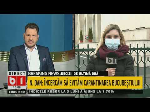 STIRI B1 ORA 15.00 DIN 22 MARTIE 2021: 1446 DE CAZURI IN BUCURESTI.