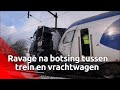 Enorme ravage na botsing tussen trein en vrachtwagen in Berkel-Enschot,