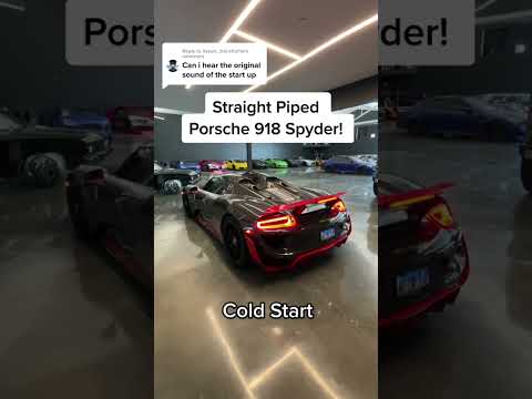 Thumbnail for Original sound of the Porsche 918 Spyder! | #thehamiltoncollection #porsche #shorts by Porsche 918 Spyder