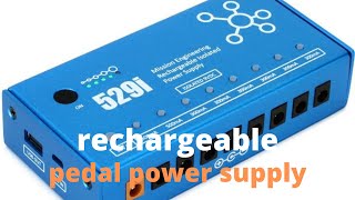 Video thumbnail for Rechargeable Guitar Pedal Power Supply by James Lebihan