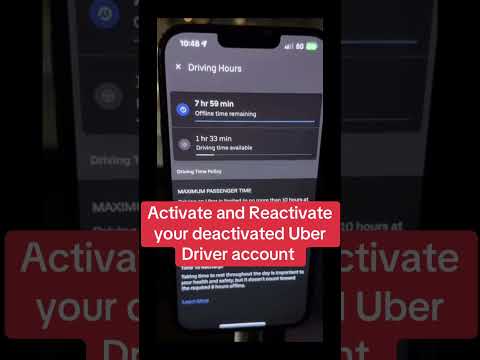 Activate and reactivate your deactivated Uber driver account #driver #uberdriver #uber #usa #canada