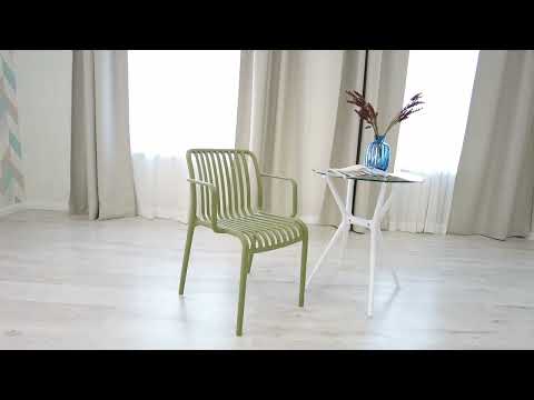 Кухонный стул LANCASTER (mod. 38-1) пластик, 55,5x58x80 бледно-зеленый арт.20127 в Вологде - видео 9