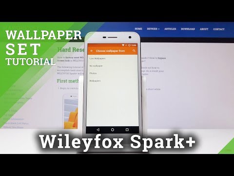 How to Change Wallpaper in Wileyfox Spark+ - Update Home Screen