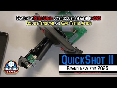 QuickShot II Review & Teardown – NEW Retro Joystick (2025) | Teardown, Gameplay & Commentary