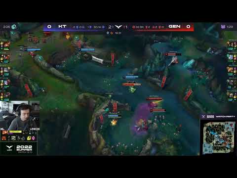 Lehends griefing on singed Caedrel  KT vs GENG #clips